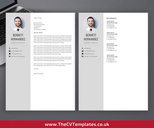 www.thecvtemplates.co.uk - resume template design, cv template design, resume template word, cv template word, professional resume template, modern resume template, simple resume template, creative resume template, student resume template, editable resume template, cover letter template, references template, 1 page cv template, 2 page cv template, 3 page cv template, instant download, Bennett cv template