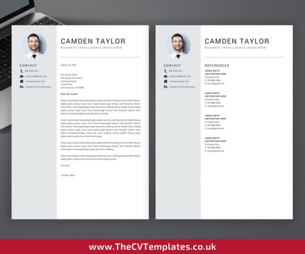 www.thecvtemplates.co.uk - resume template design, cv template design, resume template word, cv template word, professional resume template, modern resume template, simple resume template, creative resume template, student resume template, editable resume template, cover letter template, references template, 1 page cv template, 2 page cv template, 3 page cv template, instant download, Camden cv template
