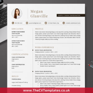 www.thecvtemplates.co.uk - resume template design, cv template design, resume template word, cv template word, professional resume template, modern resume template, simple resume template, creative resume template, student resume template, editable resume template, cover letter template, references template, 1 page cv template, 2 page cv template, 3 page cv template, instant download, Megan cv template