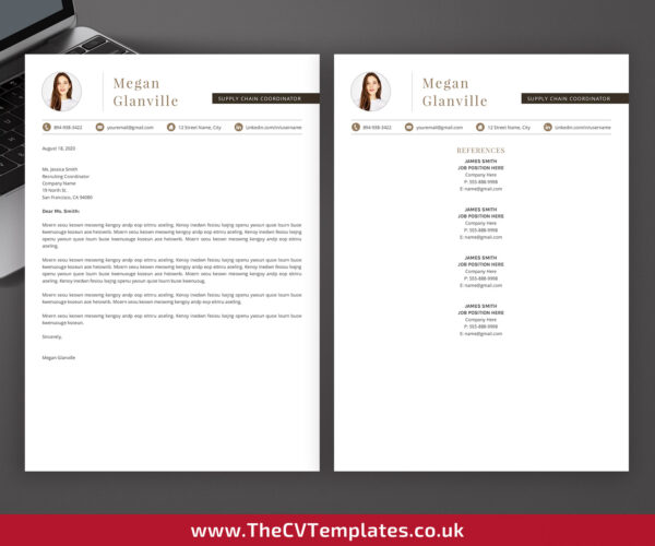 www.thecvtemplates.co.uk - resume template design, cv template design, resume template word, cv template word, professional resume template, modern resume template, simple resume template, creative resume template, student resume template, editable resume template, cover letter template, references template, 1 page cv template, 2 page cv template, 3 page cv template, instant download, Megan cv template