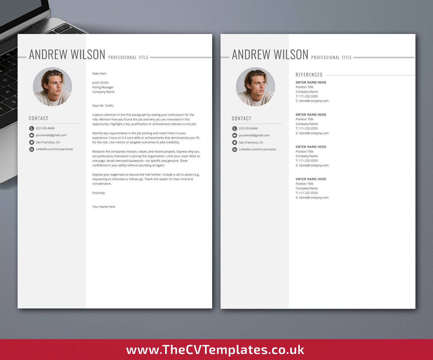 thecvtemplates.co.uk-resume template image