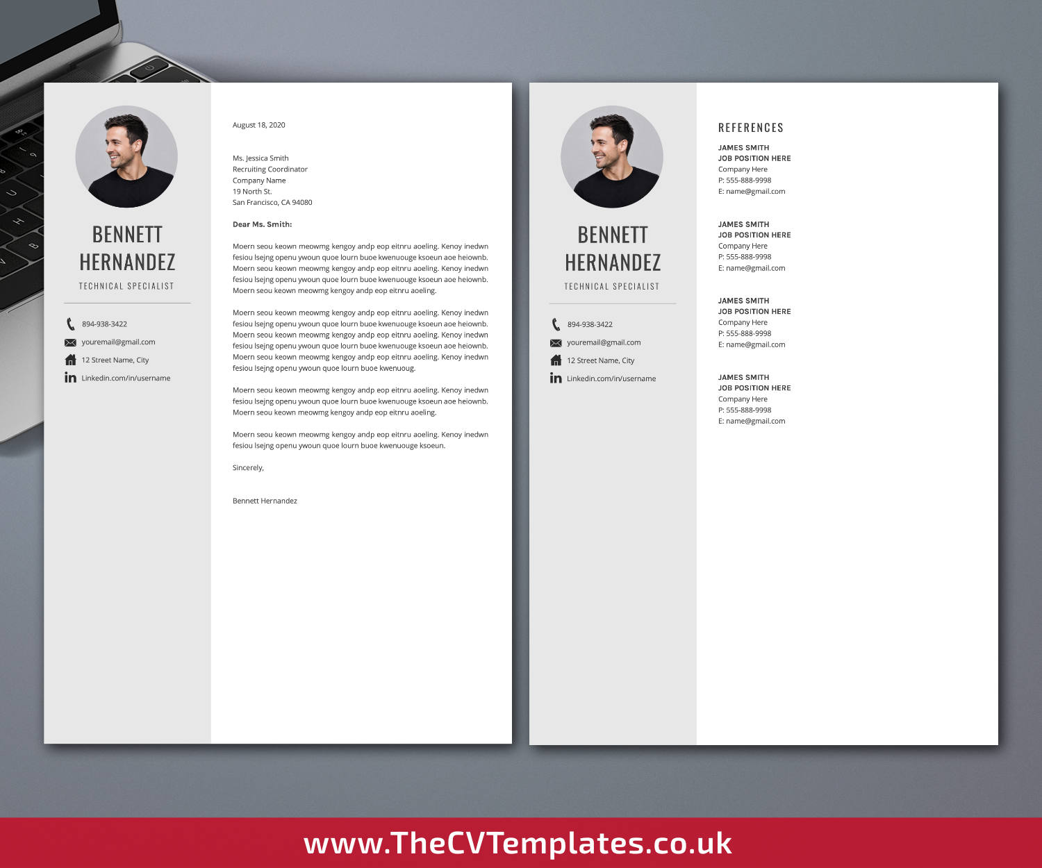 thecvtemplates.co.uk-resume template image