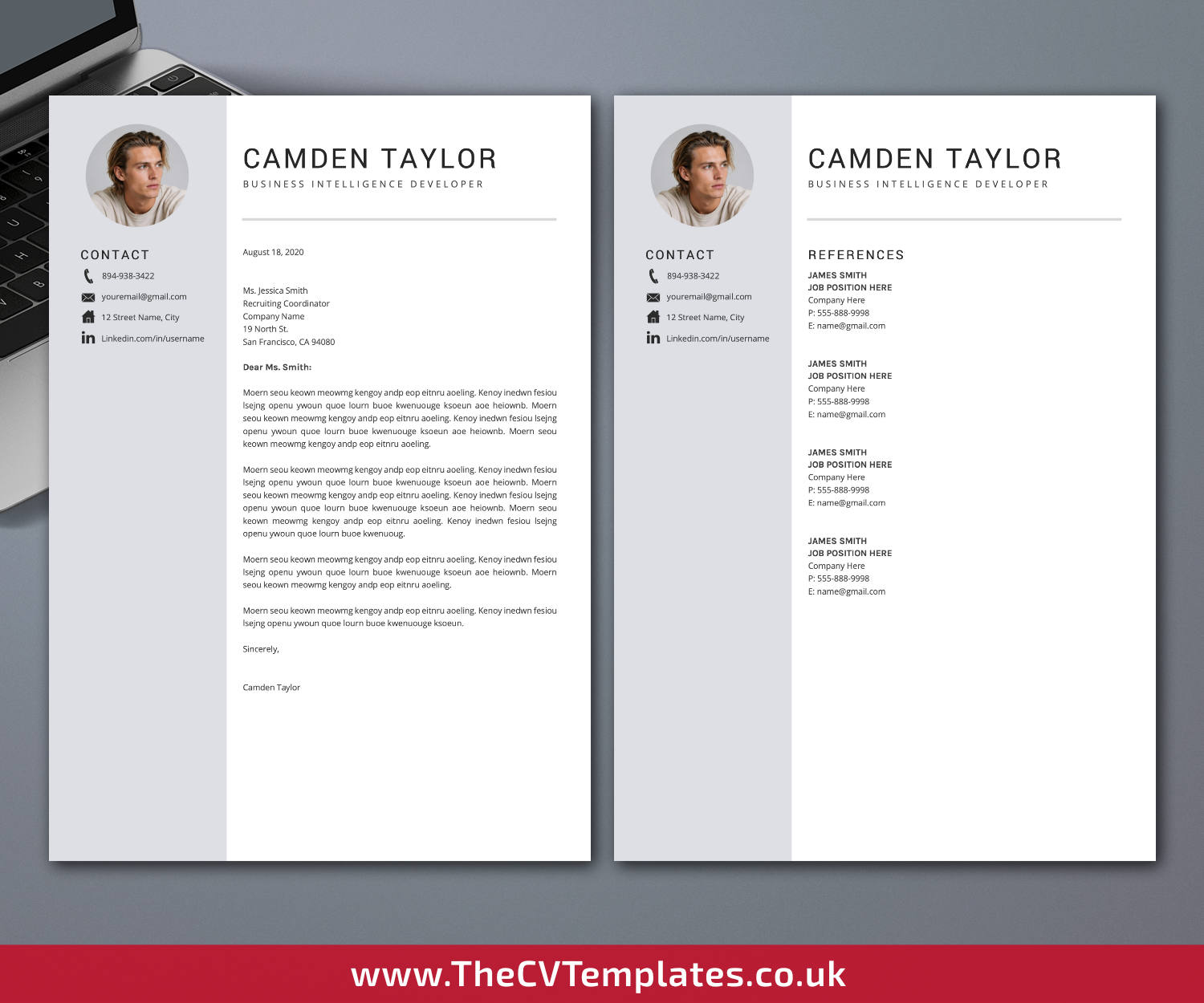 thecvtemplates.co.uk-resume template image