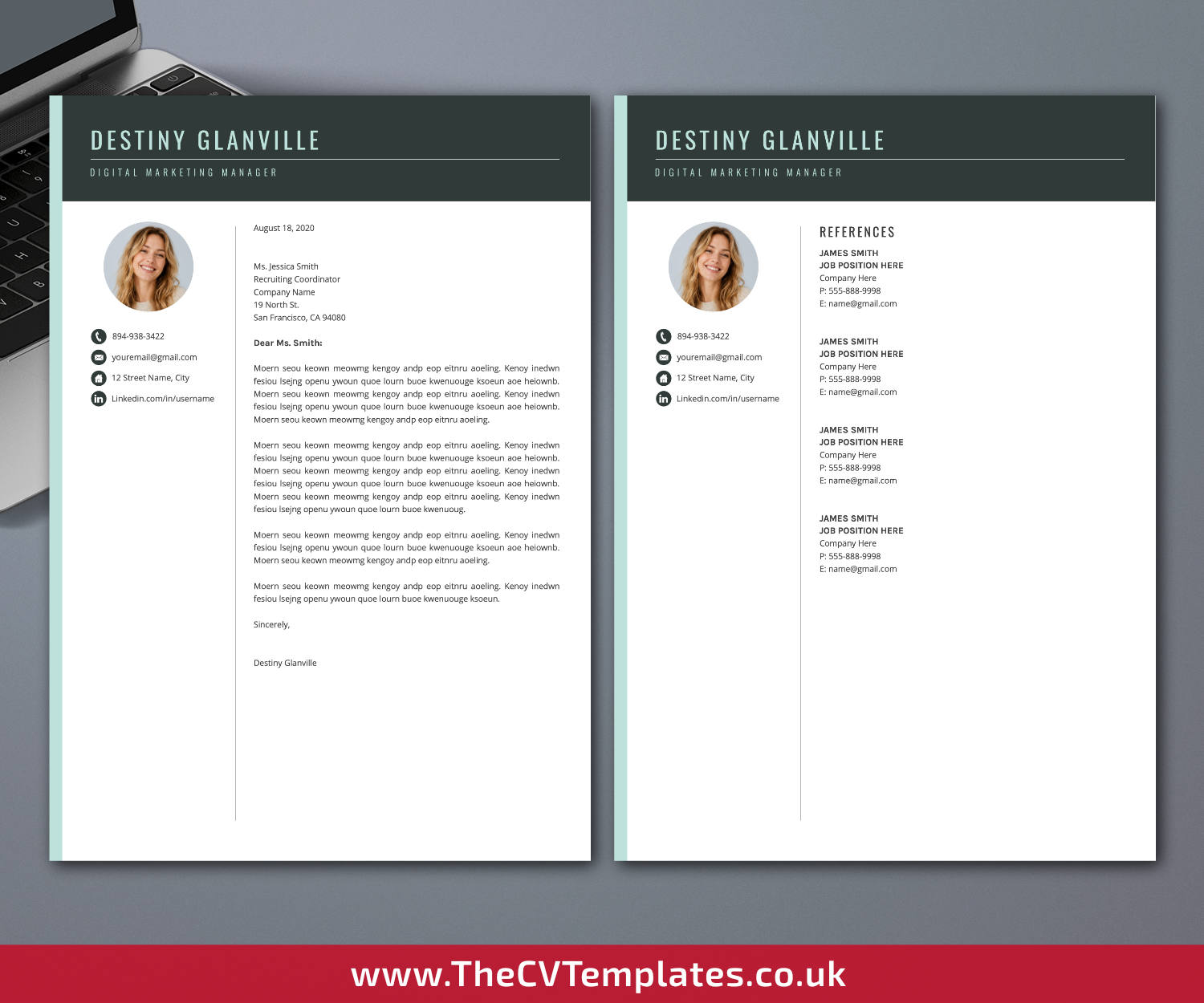 thecvtemplates.co.uk-resume template image
