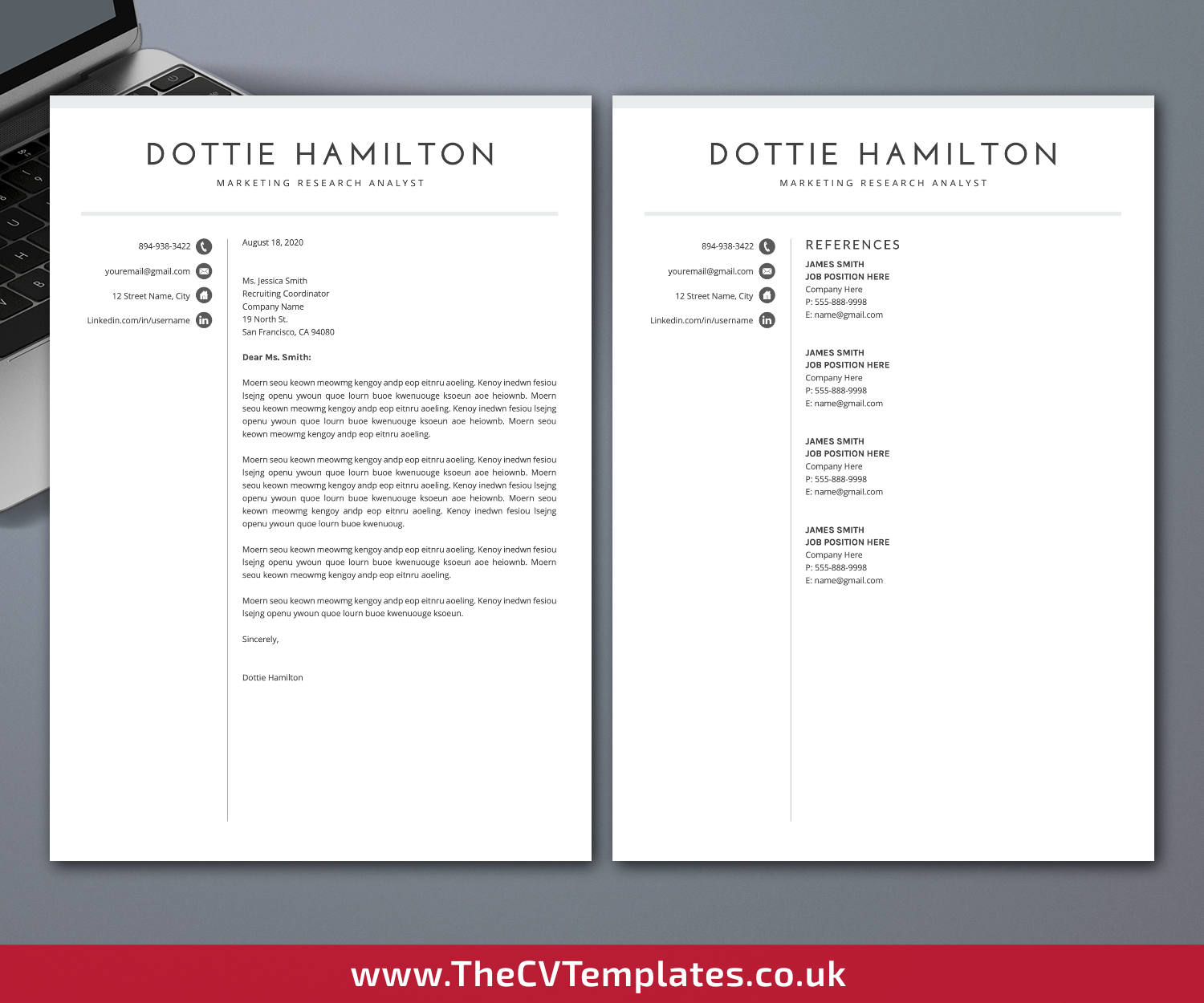 thecvtemplates.co.uk-resume template image