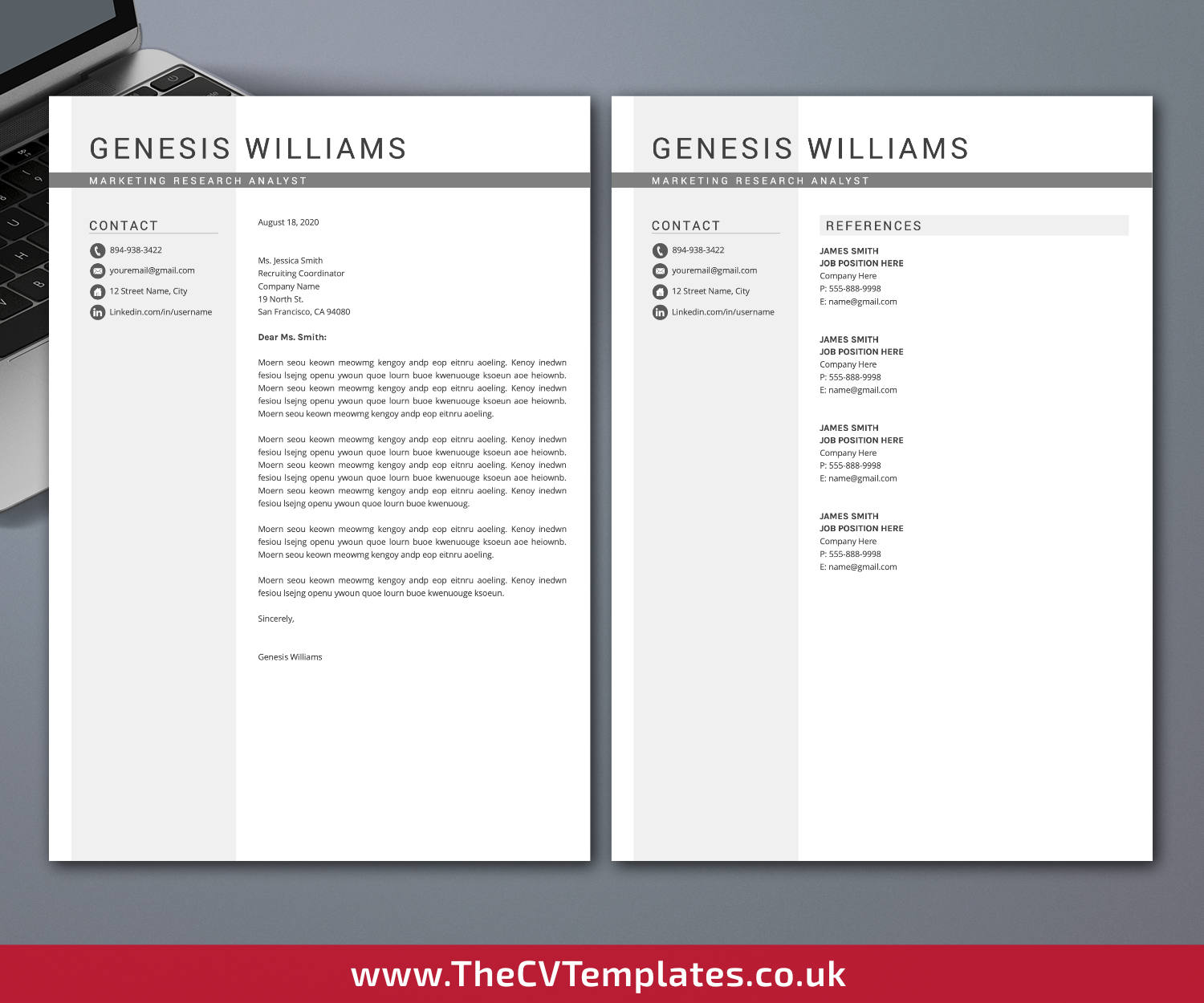 thecvtemplates.co.uk-resume template image