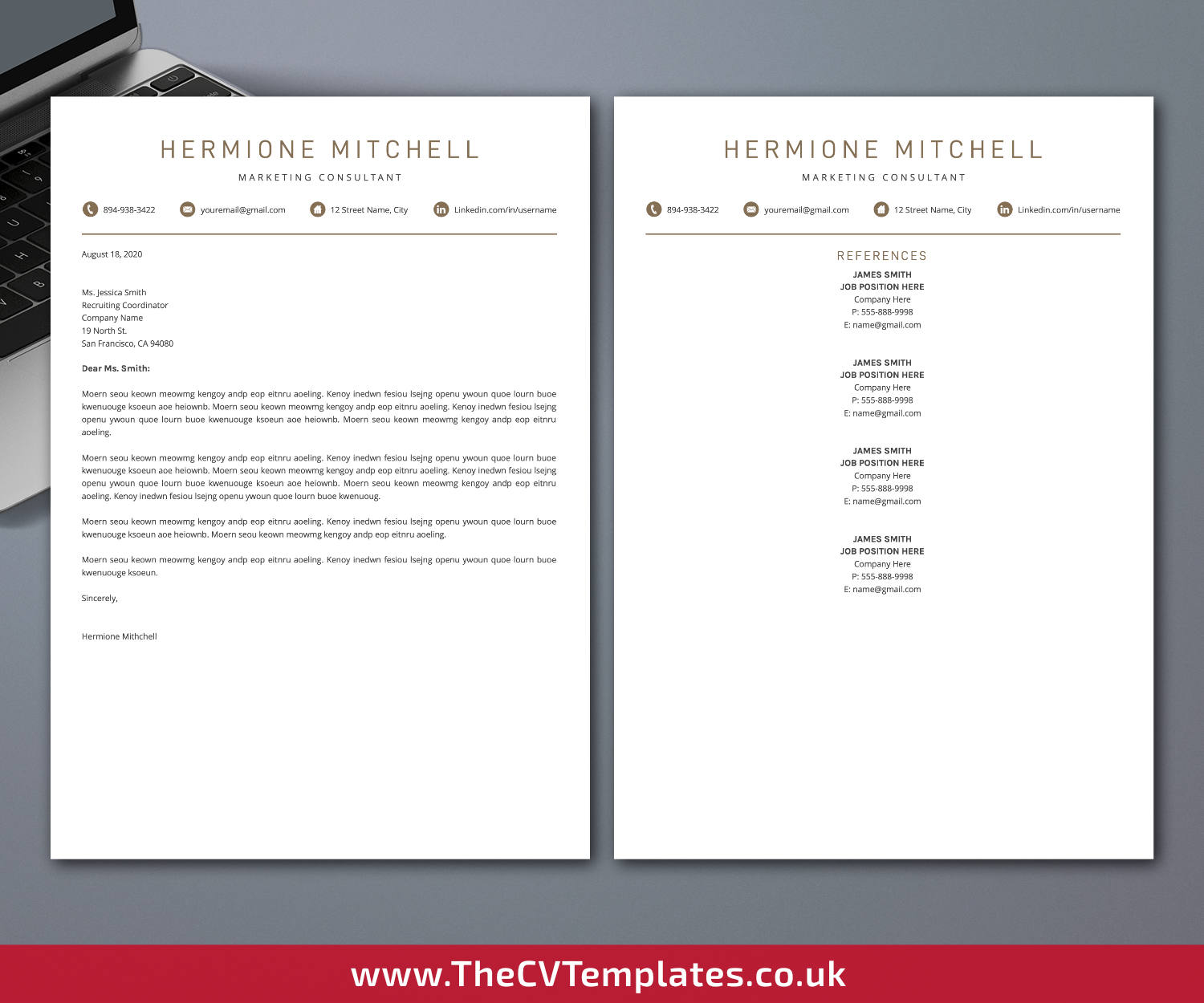 thecvtemplates.co.uk-resume template image