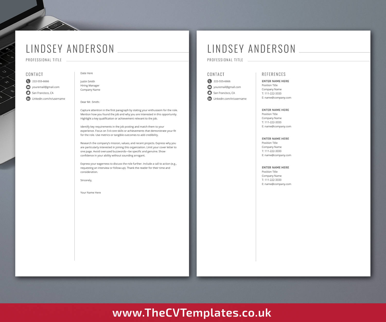 thecvtemplates.co.uk-resume template image