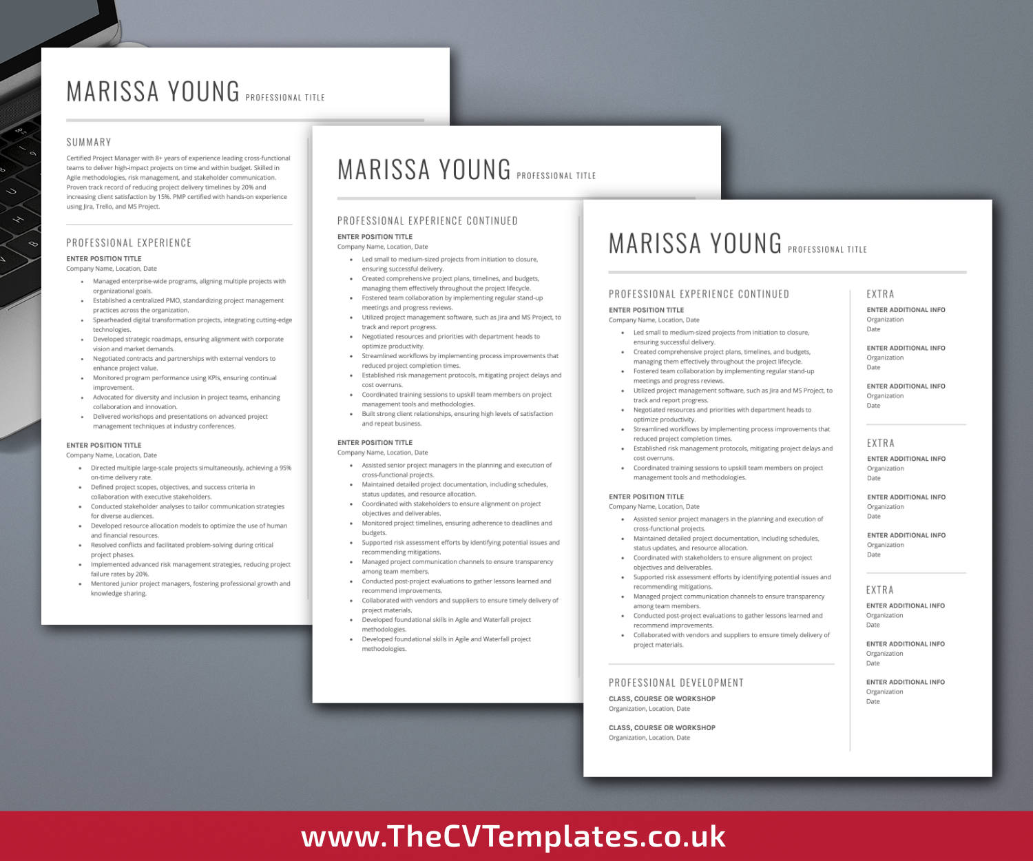 thecvtemplates.co.uk-resume template image