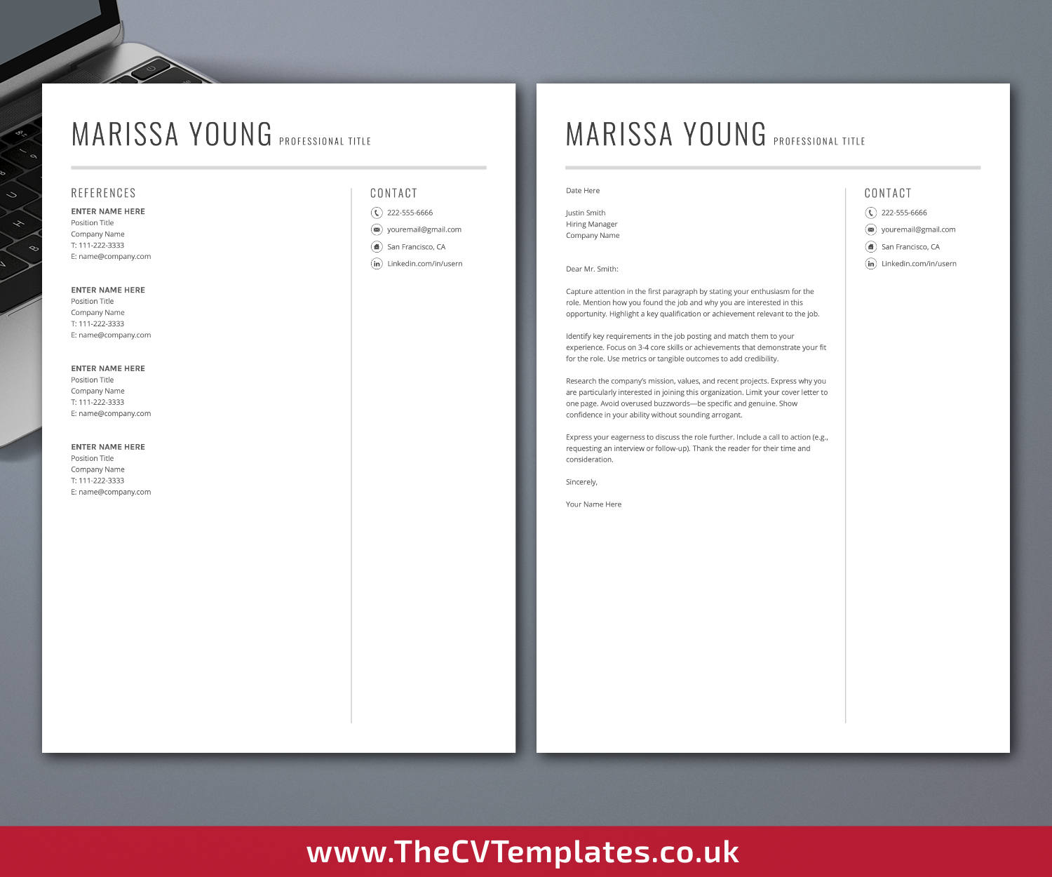 thecvtemplates.co.uk-resume template image