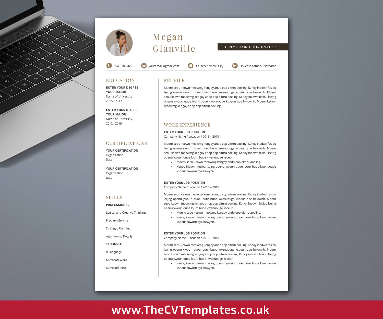 thecvtemplates.co.uk-resume template image