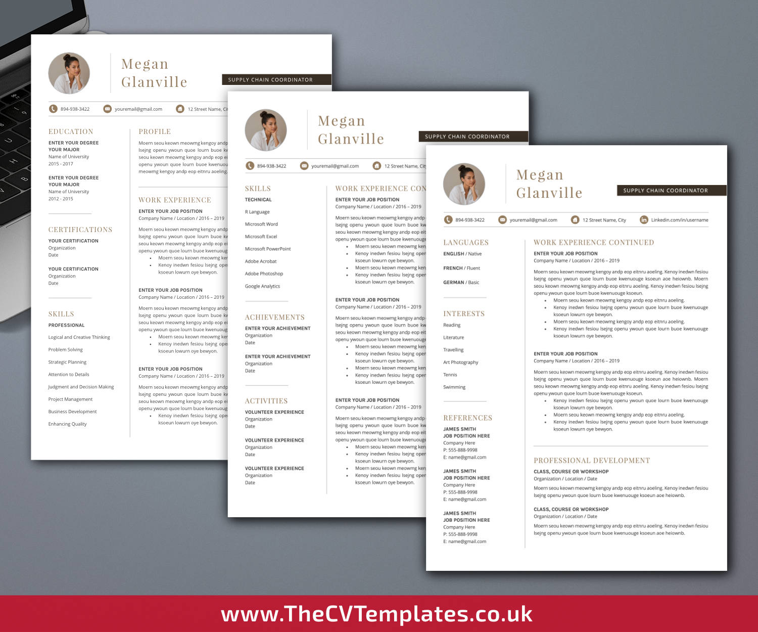 thecvtemplates.co.uk-resume template image