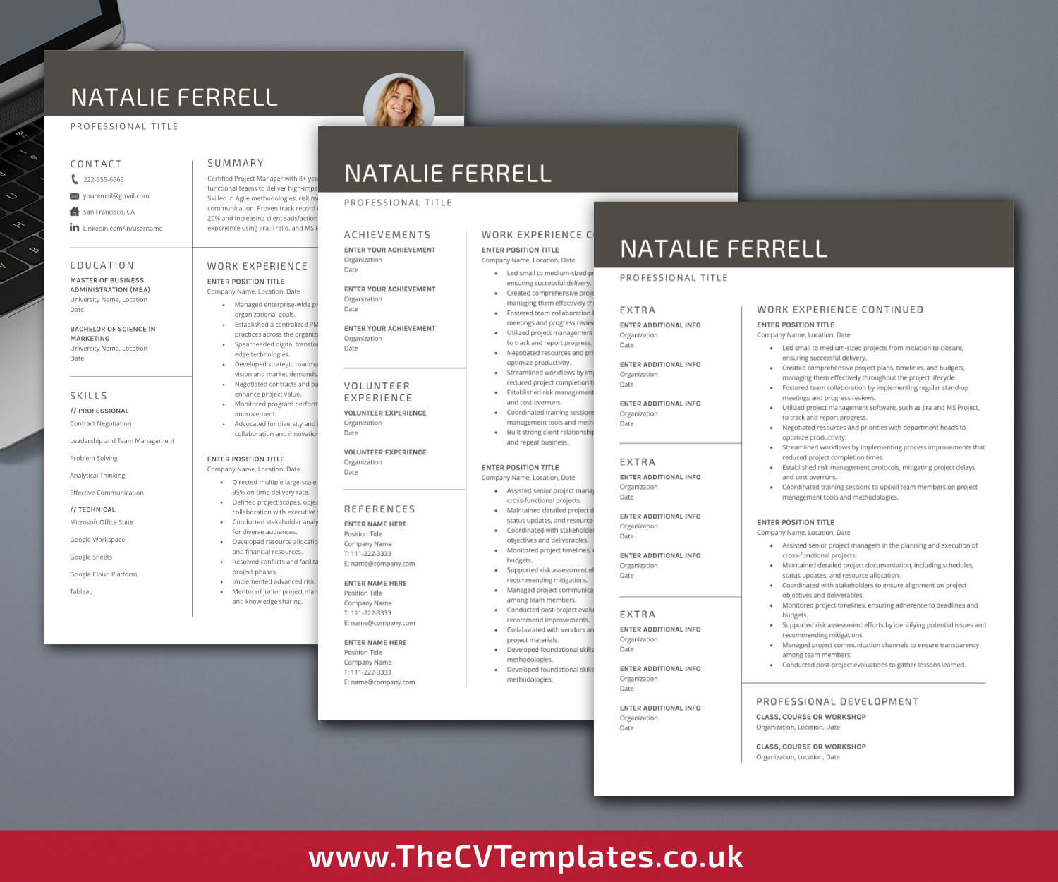 thecvtemplates.co.uk-resume template image