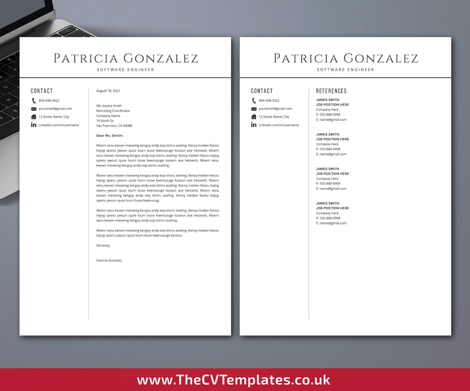 thecvtemplates.co.uk-resume template image