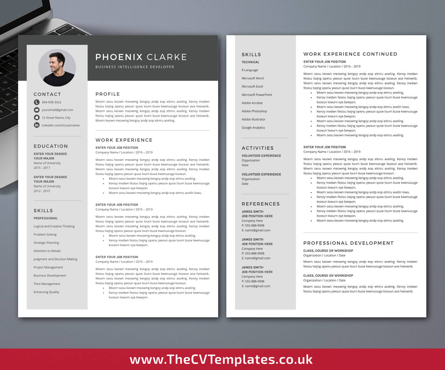 thecvtemplates.co.uk-resume template image