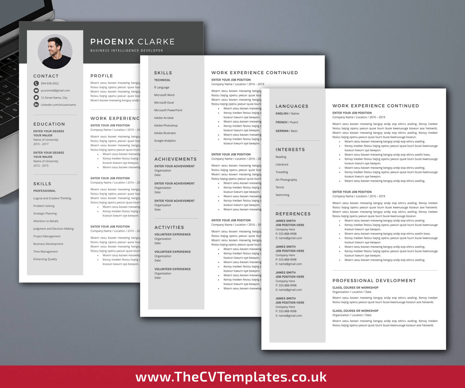 thecvtemplates.co.uk-resume template image