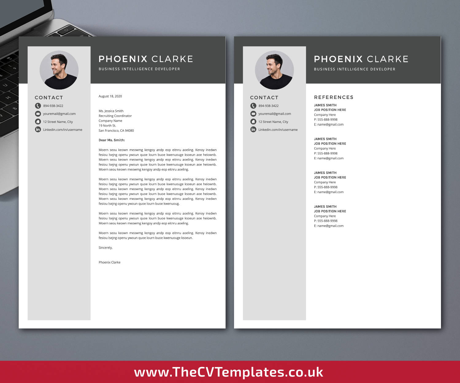 thecvtemplates.co.uk-resume template image