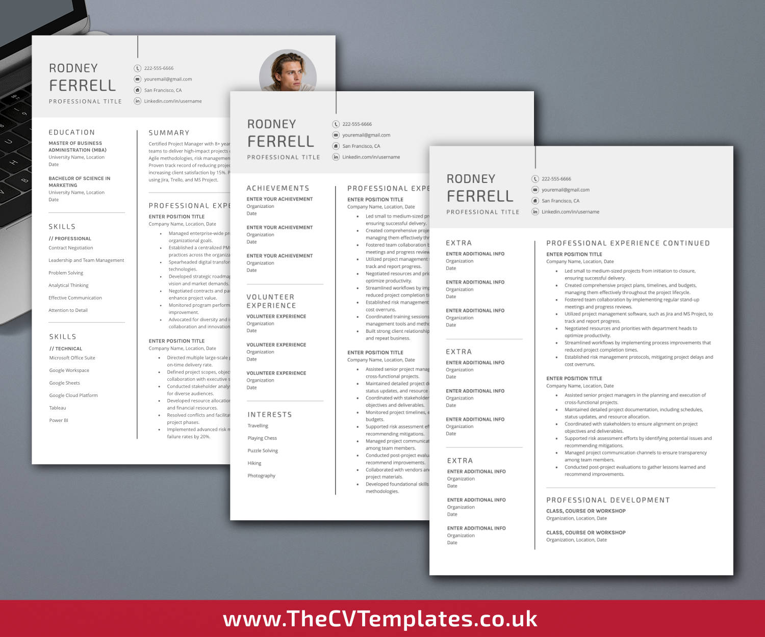 thecvtemplates.co.uk-resume template image