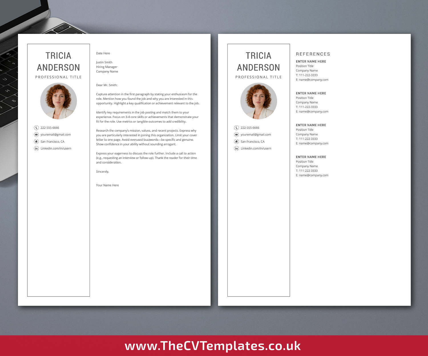 thecvtemplates.co.uk-resume template image